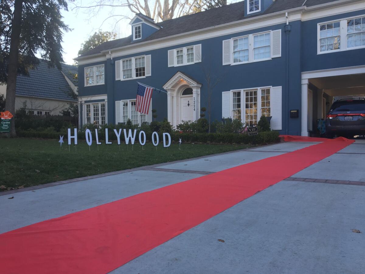 The East Sacramento house featured in Greta Gerwig's "Lady Bird" celebrates the Oscars on Sunday afternoon.