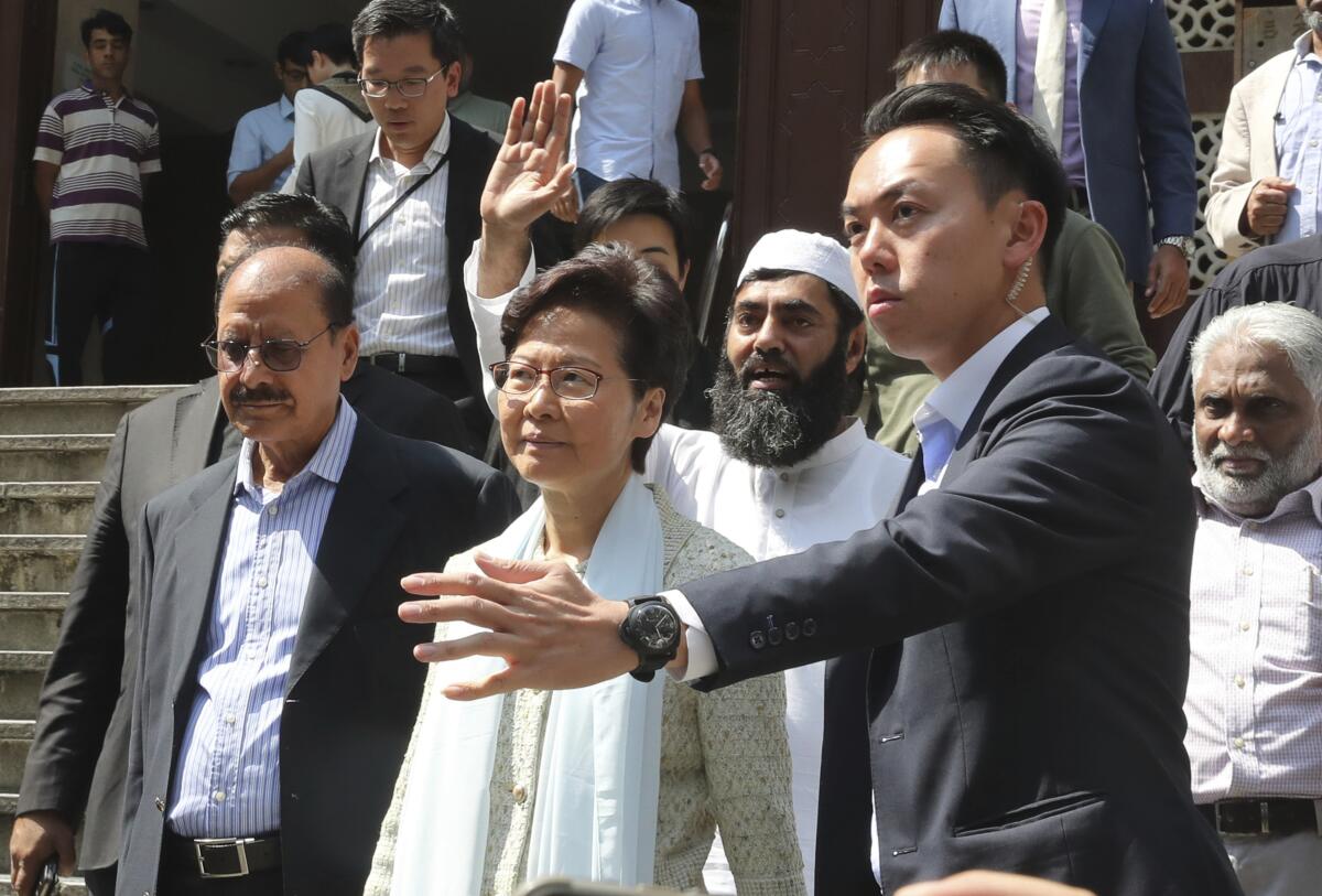 Hong Kong leader and Police apologize Muslim community