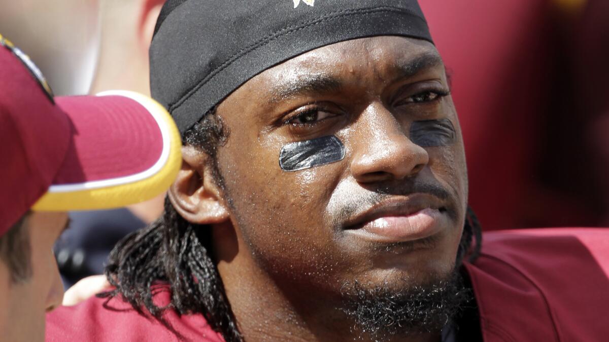 Washington Redskins quarterback Robert Griffin III suffered a dislocated ankle in Sunday's win over the Jacksonville Jaguars.