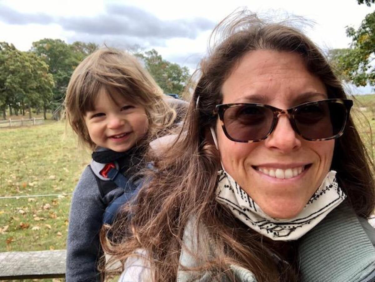 Alena Dillon with her son Rowen.