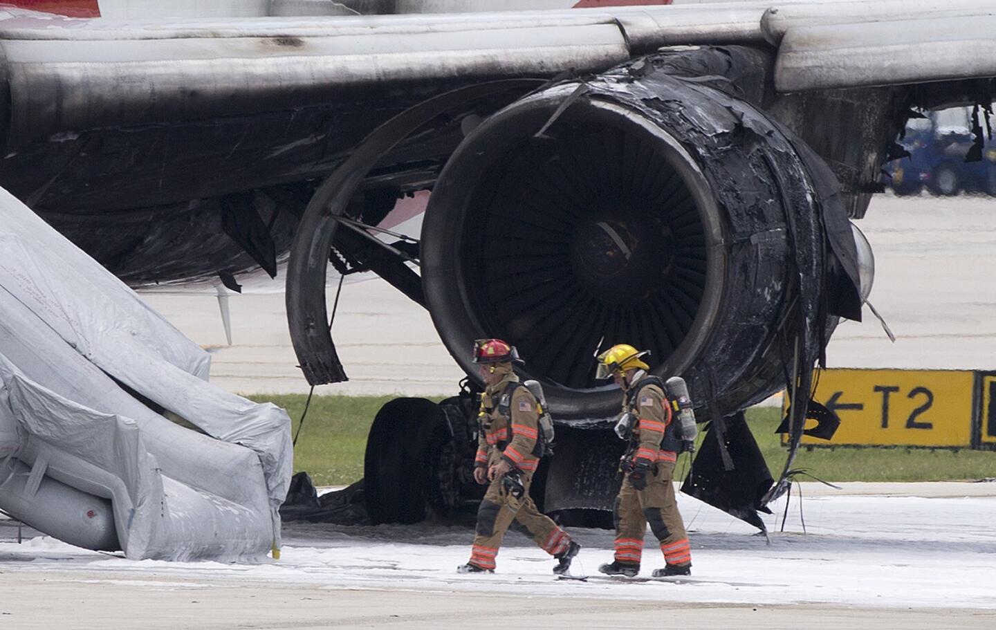 Florida passenger jet fire