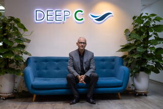 Deep C General Sales and Marketing Director Koen Soenens poses for a portrait at his office
