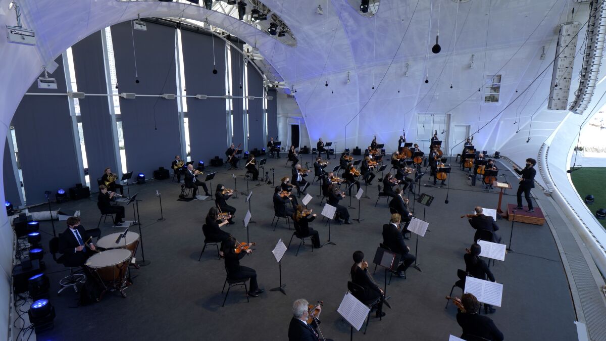 The San Diego Symphony presents an online preview performance from the Rady Shell at Jacobs Park on May 28.