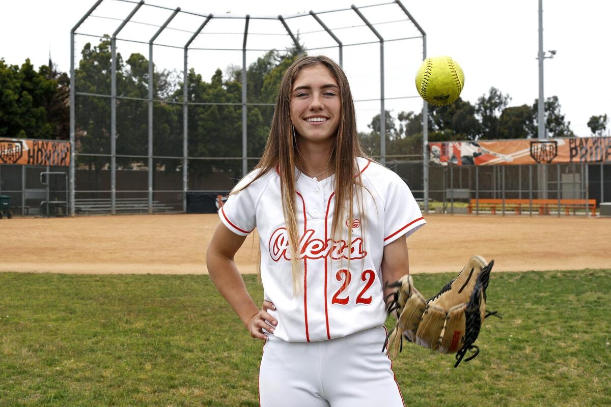 Jadelyn Allchin went three for four with three stolen bases in Huntington Beach's 3-1 win at Chino Hills in the CIF Southern Section Division 1 quarterfinals.