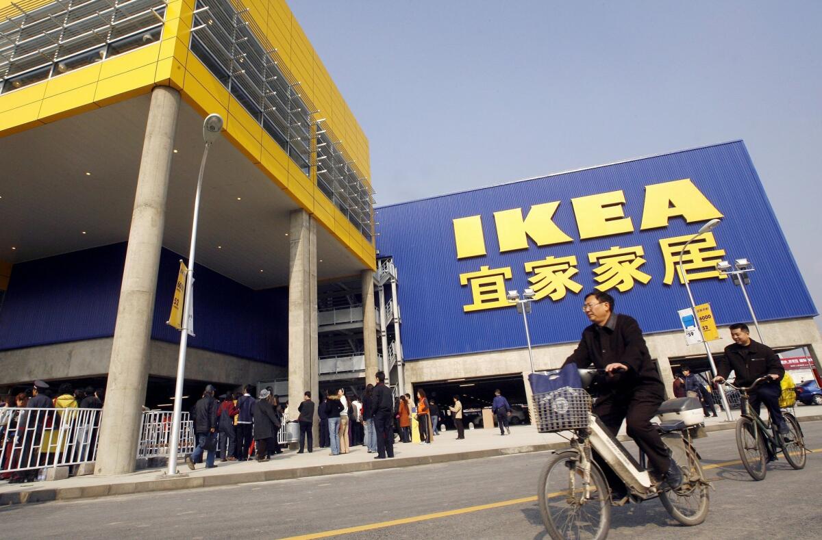 An Ikea in China's west Chengdu. Ikea indicated that it hopes to grow gradually.