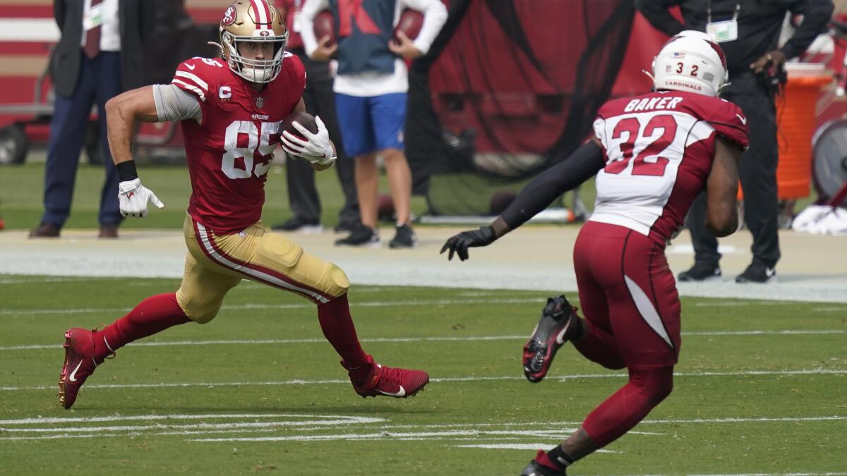 49ers-Steelers injury report: George Kittle on pace to play in