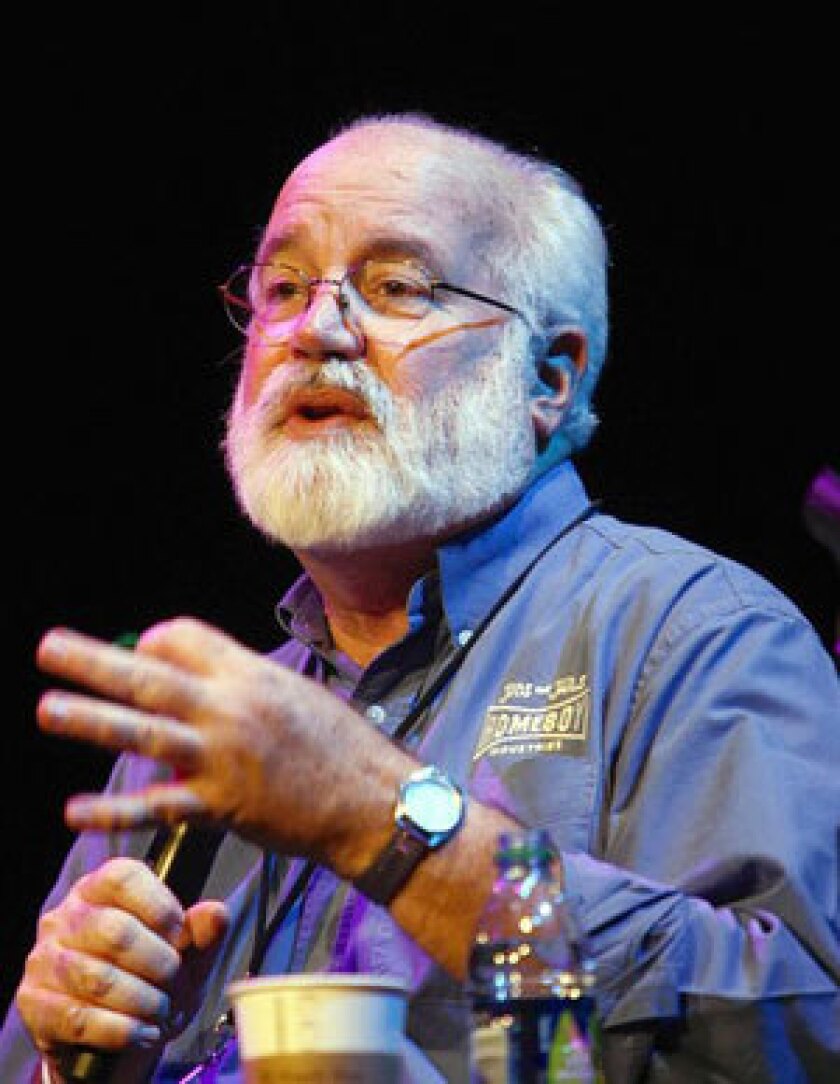 Author Greg Boyle speaks at the Los Angeles Times Festival of Books at USC.
