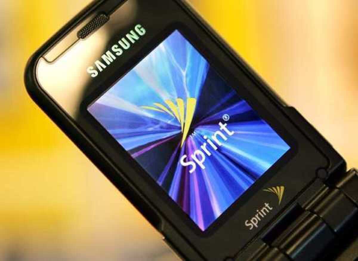 The Sprint logo on the Samsung A-900. The New York Attorney General filed suit against the wireless carrier Thursday, accusing it of tax fraud and demanding $300 million.