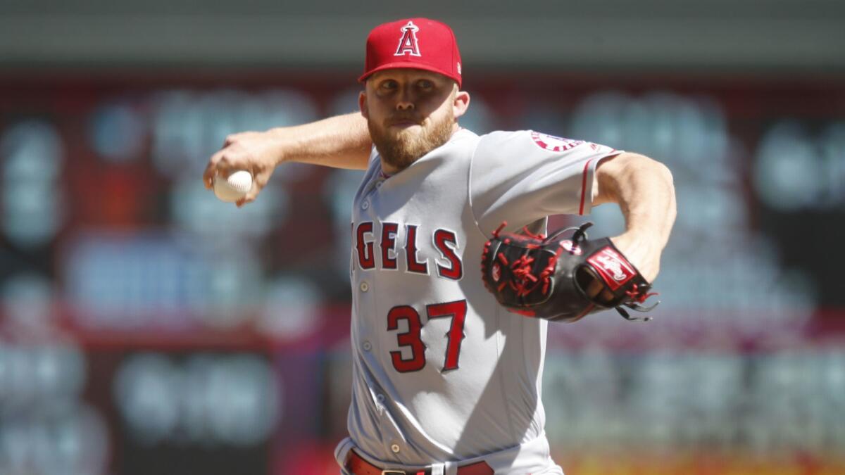 Angels pitcher Cody Allen delivers against the Minnesota Twins on May 15.