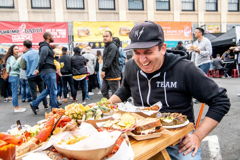 LOS ANGELES, CA- March 1, 2020: Smorgasburg LA general manager Zach Brooks on Sunday, March 1, 2020. (Mariah Tauger / Los Angeles Times)
