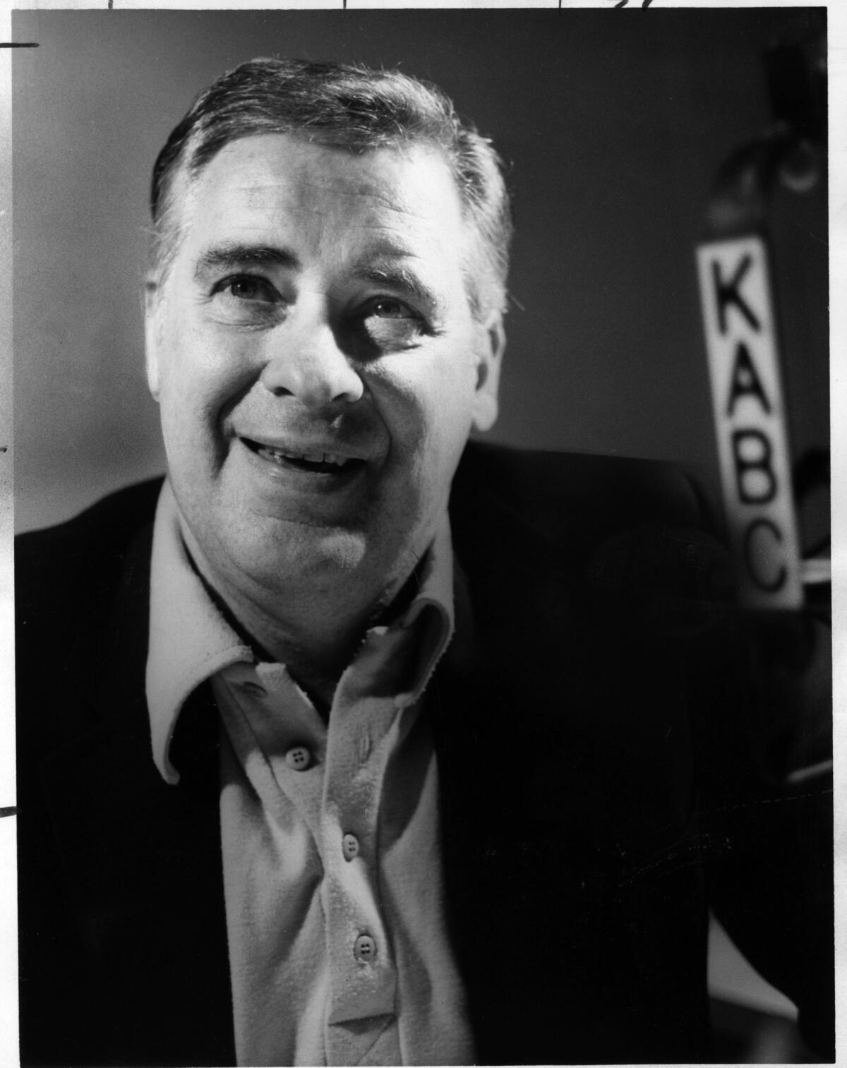 Ray Briem, a longtime Los Angeles radio talk-show host know for his conservative views, in an undated photo.