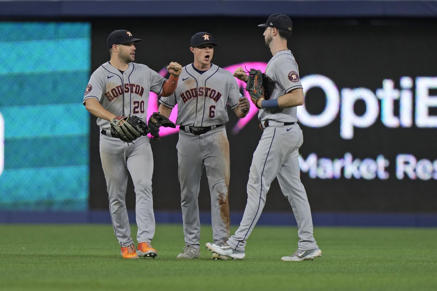 Houston Astros right fielder Kyle Tucker (30) during the MLB game