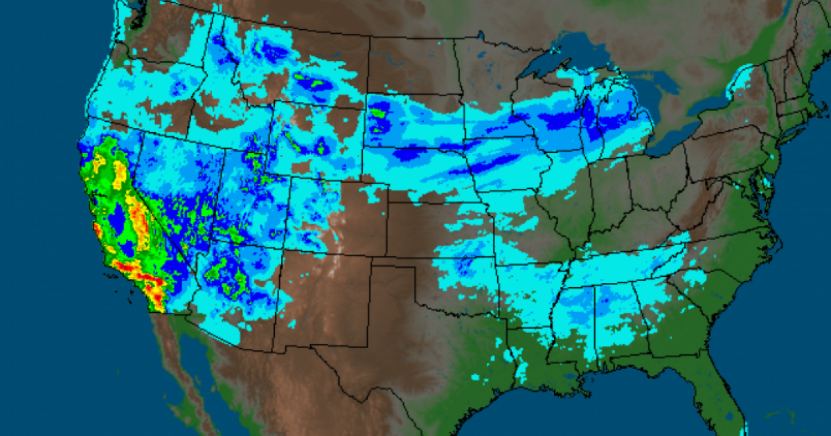 California storms Dramatic maps show impact of heavy rains Los