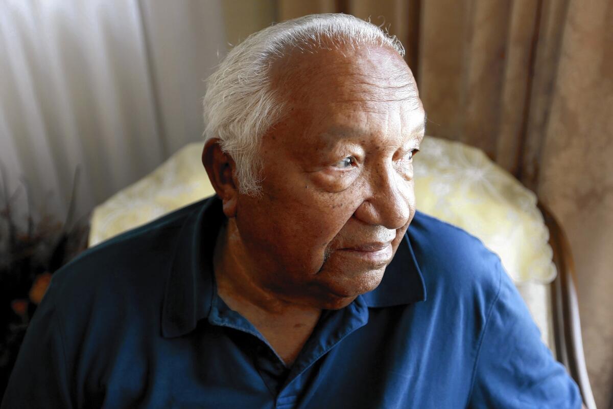 Woodrow Reed, 87, who moved to Watts in 1943, says: “Are our grandchildren doing better? I don't think so.”