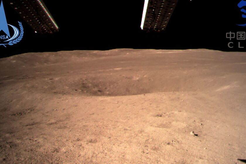 This handout picture taken by the Chang'e-4 probe and released to AFP by China National Space Administration on January 3, 2019 shows an image of the "dark side" of the moon. - A Chinese lunar rover landed on the far side of the moon on January 3, in a global first that boosts Beijing's ambitions to become a space superpower. (Photo by HANDOUT / China National Space Administration / AFP) / RESTRICTED TO EDITORIAL USE - MANDATORY CREDIT "AFP PHOTO / CHINA NATIONAL SPACE ADMINISTRATION" - NO MARKETING NO ADVERTISING CAMPAIGNS - DISTRIBUTED AS A SERVICE TO CLIENTSHANDOUT/AFP/Getty Images ** OUTS - ELSENT, FPG, CM - OUTS * NM, PH, VA if sourced by CT, LA or MoD **