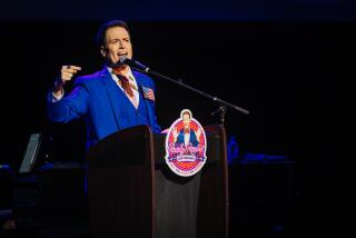 LOS ANGELES - JANUARY 19, 2024: Randy Rainbow's "Randy Rainbow for President" at the Orpheum Theatre on January 19, 2024. (Chiara Alexa / For The Times)