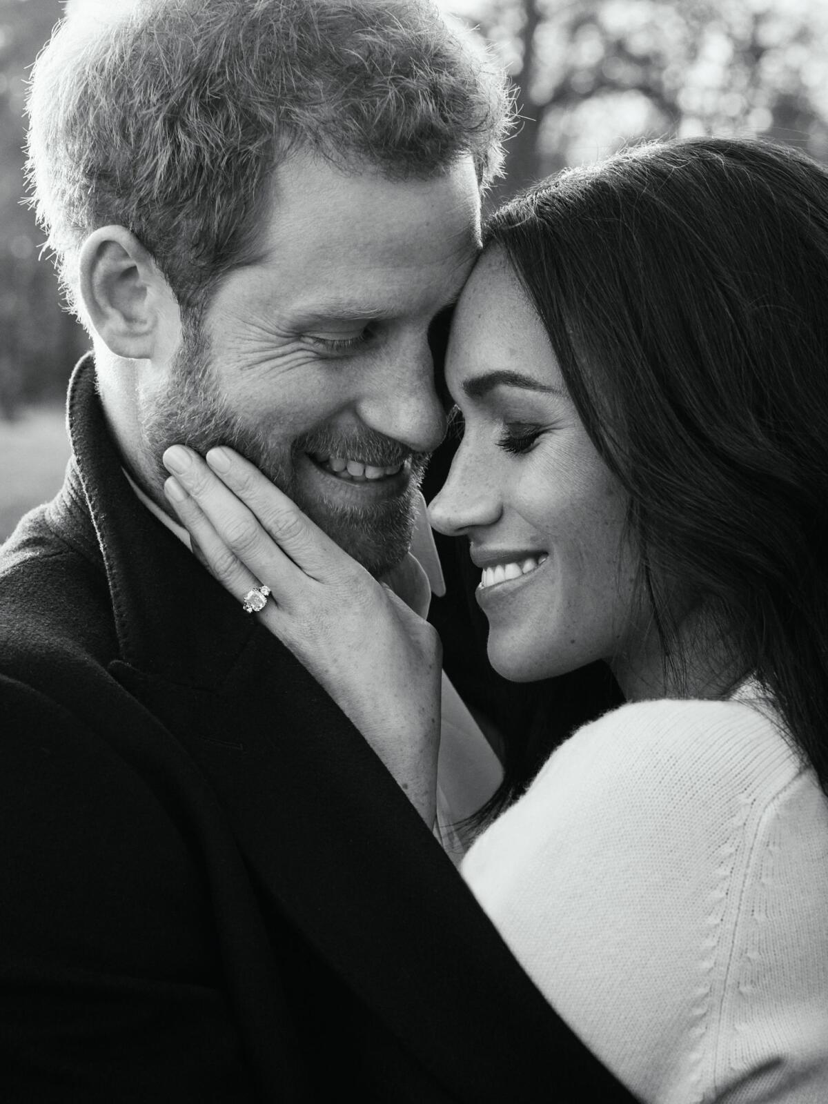 One of Prince Harry and Meghan Markle's engagement photos