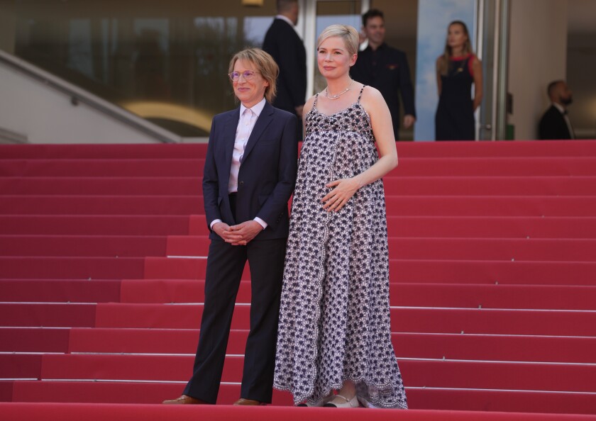 Director Kelly Reichardt and Michelle Williams pose for photographers at the 75th international film festival, Cannes