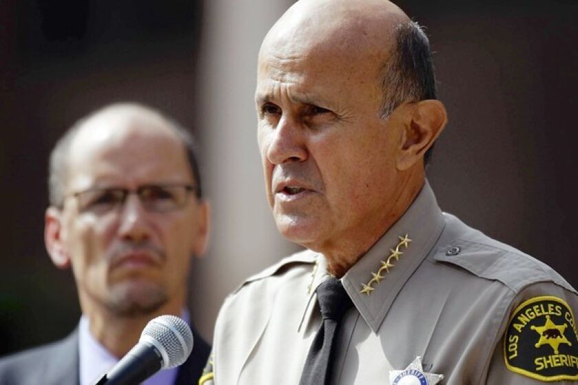 Sheriff Lee Baca says the FBI investigation into jail conditions is unnecessary, adding: "We police ourselves."
