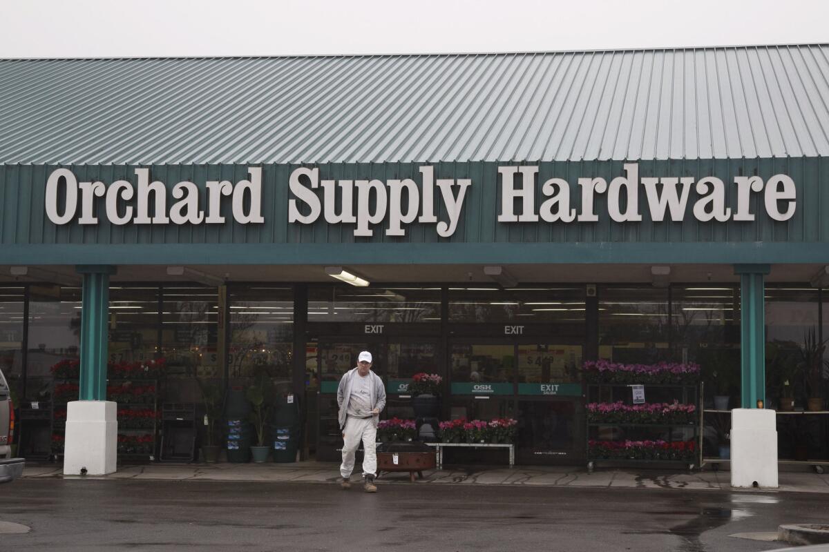 Lowe's is offering to take over most of Orchard Supply Hardware as the smaller company files for bankruptcy.