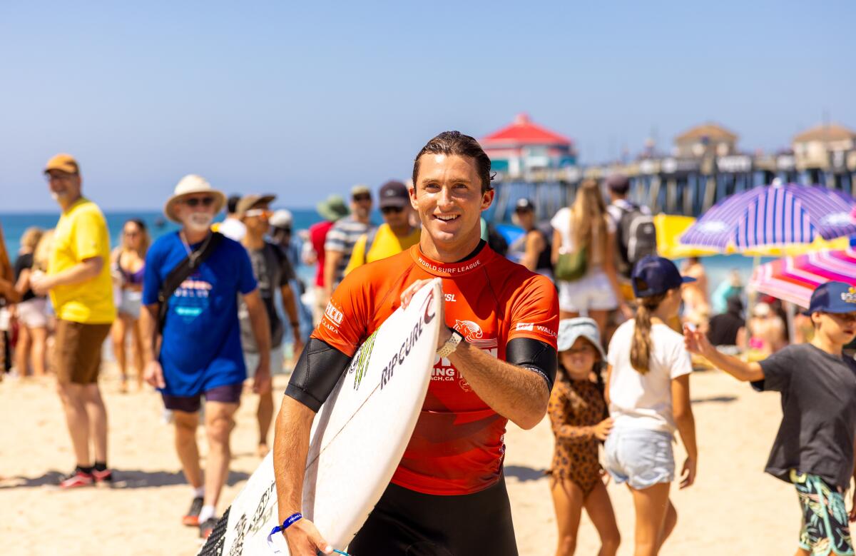 Crosby Colapinto of San Clemente is the top seed in the men's competition in this year's U.S. Open of Surfing.