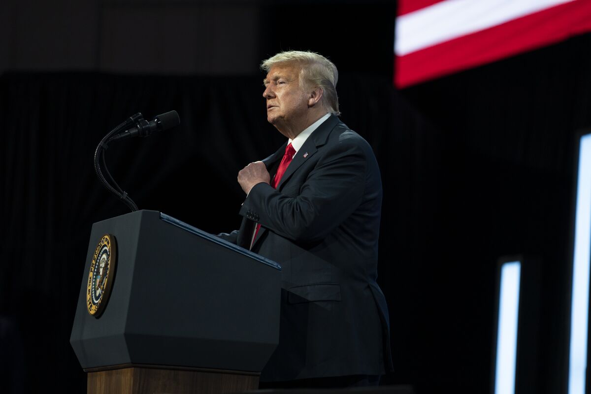President Trump in Phoenix on June 23.