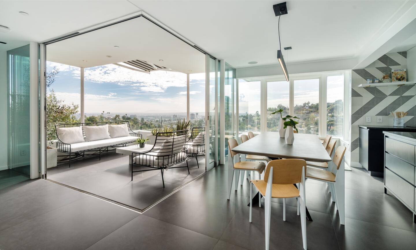 The dining area.