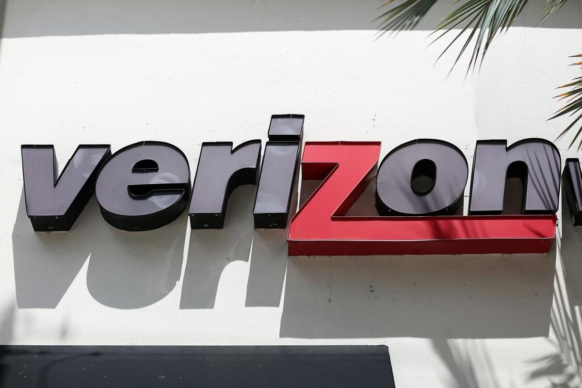 A Verizon wireless sign at a store in Coral Gables, Fla., on May 12, the day Verizon Communications announced an agreement to buy AOL for $4.4 billion.