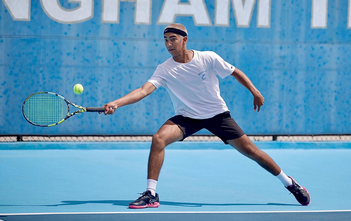 Palisades' Neel Joshi beat teammate Jex Frankel 6-4, 6-4 to win the City Section boys' singles final.