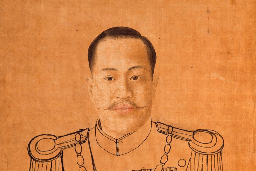 Kim Eunho, "Portrait of Emperor Sunjong," 1923, ink on paper