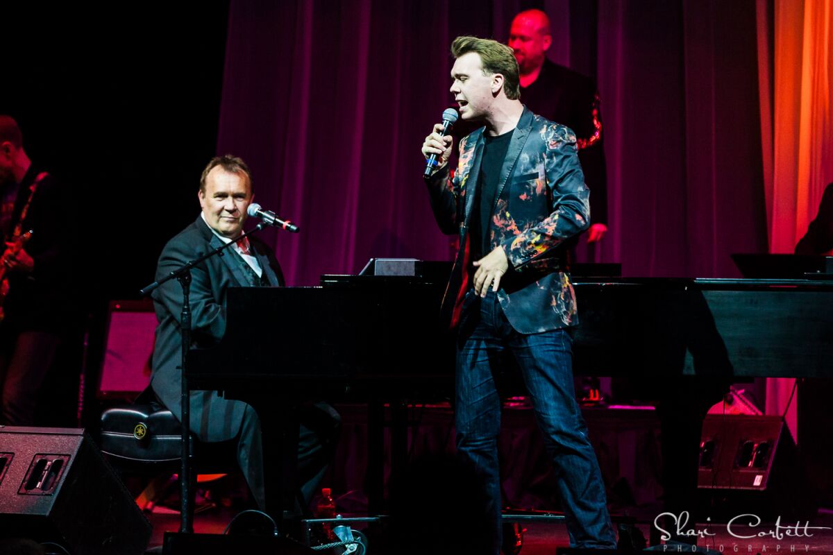 Father and son entertainers Terry and Nick Davies in Piano Men: Generations — The Music Of Billy Joel & Elton John."