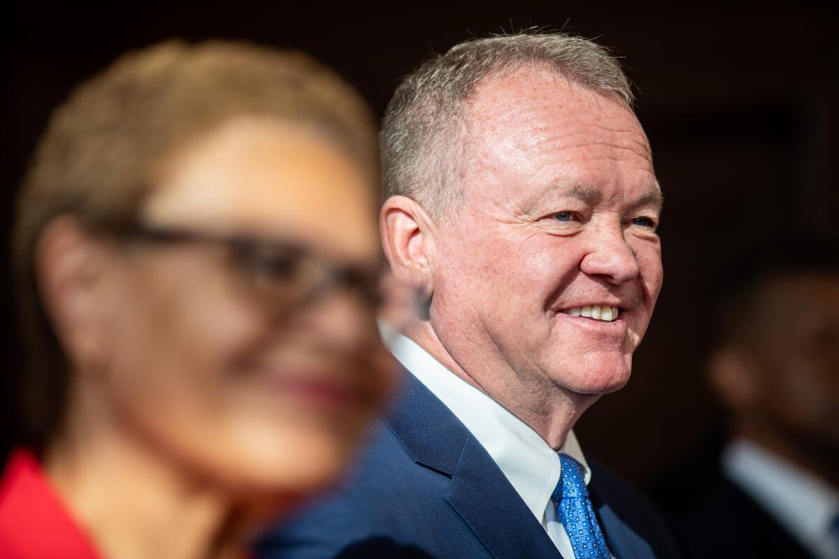 Jim McDonnell and Mayor Karen Bass