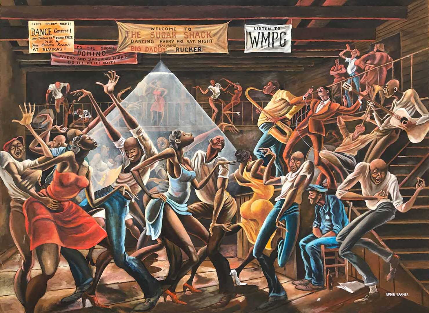 Why Ernie Barnes Sugar Shack Has Museum Goers Lined Up In L A Los Angeles Times