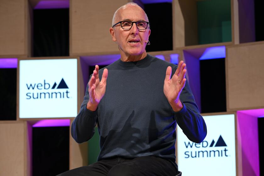 Lisbon , Portugal - 14 November 2023; Frank McCourt, Founder & Executive Chairman, Project Liberty & McCourt Global, on Q&A Stage during day one of Web Summit 2023 at the Altice Arena in Lisbon, Portugal. (Photo By Lukas Schulze/Sportsfile for Web Summit via Getty Images)