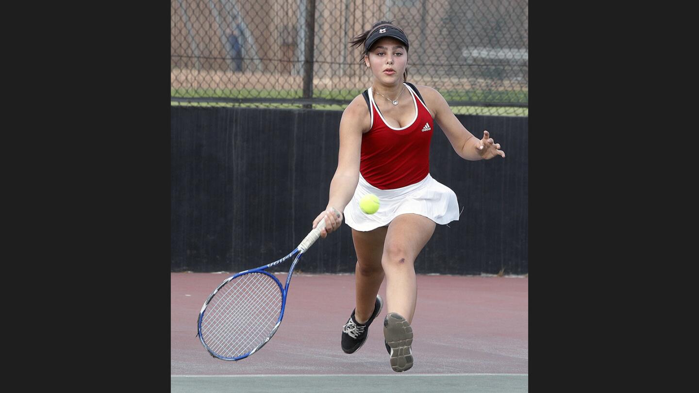 Photo Gallery: Glendale vs. Hemet in CIF semifinal girls' tennis