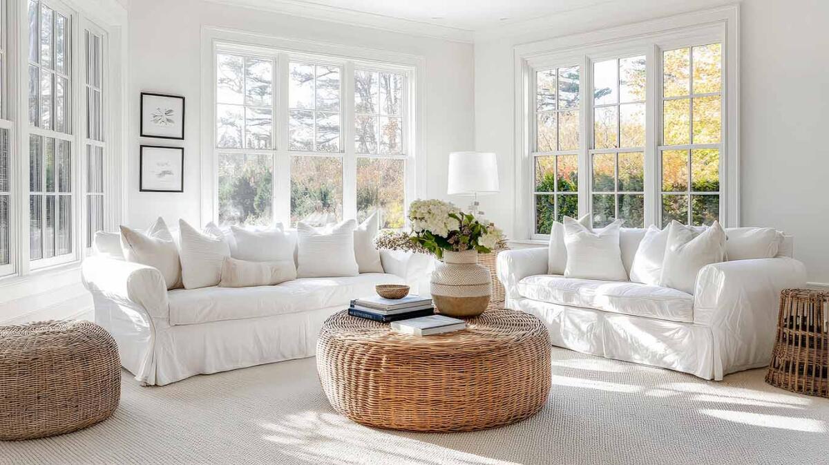 The New Coastal Living Room Look Is Less Beach House And More Collected Calm: Serene Style Trends
