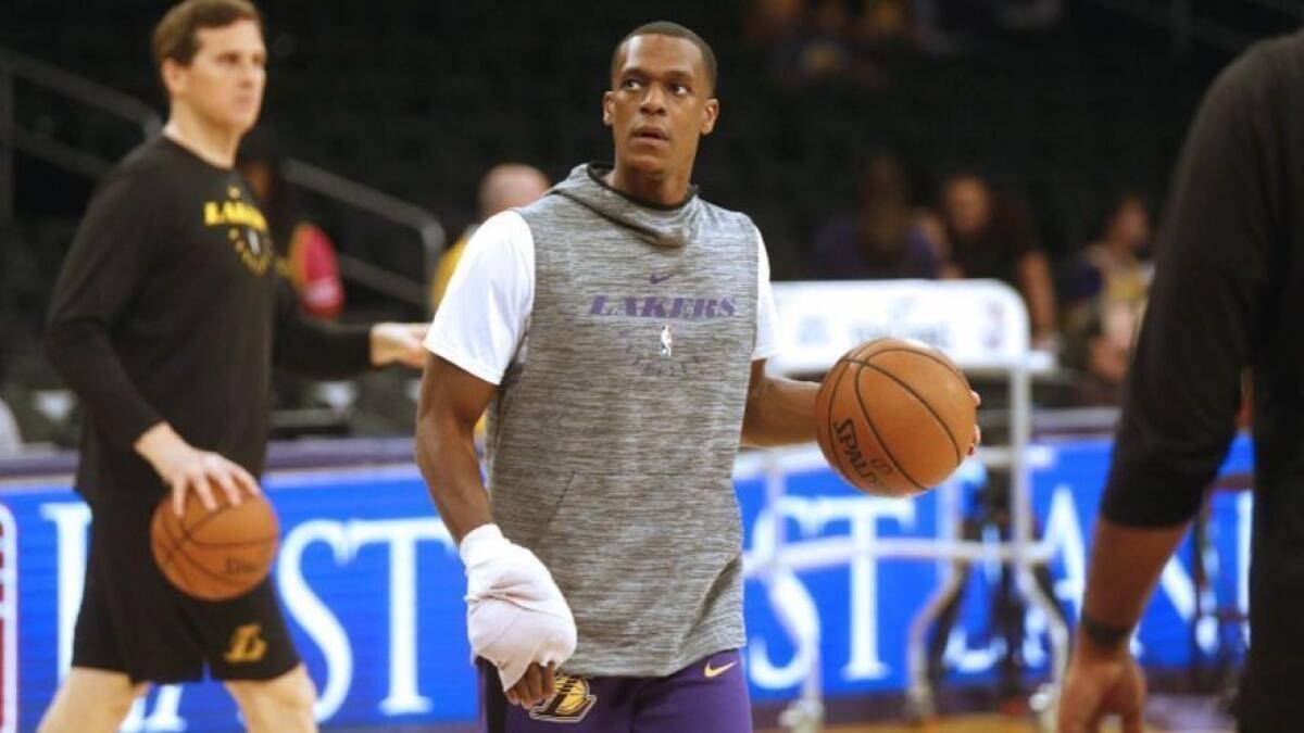 Rajon Rondo shows Heat why Lakers call him 'Playoff Rondo' - Los Angeles  Times
