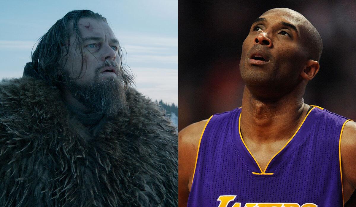 The definition of revenant is "a visible ghost or animated corpse that is believed to have returned from the grave to terrorize the living." Sounds kind of like Kobe Bryant's farewell tour. It's also the name of a movie starring Leonardo DiCaprio, left.