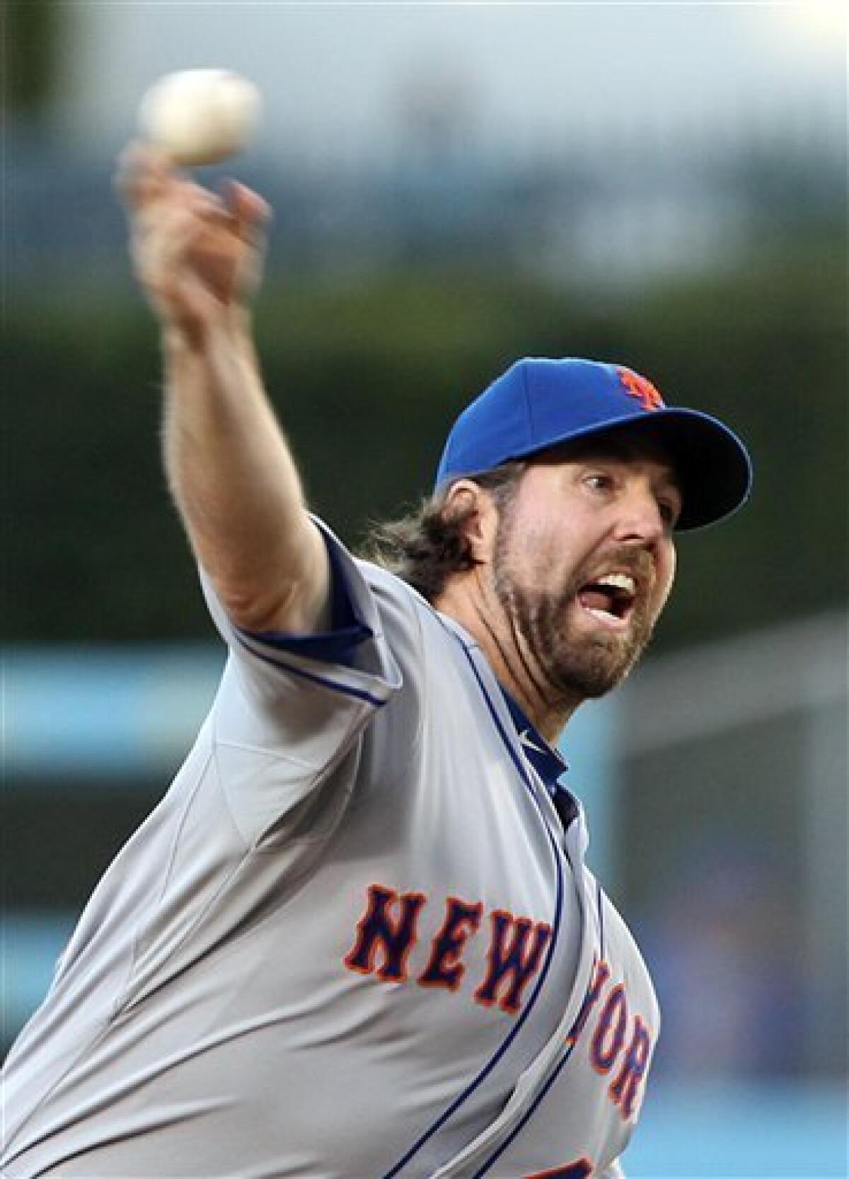 Dickey back on track in Mets' 9-0 rout of Dodgers - The San Diego