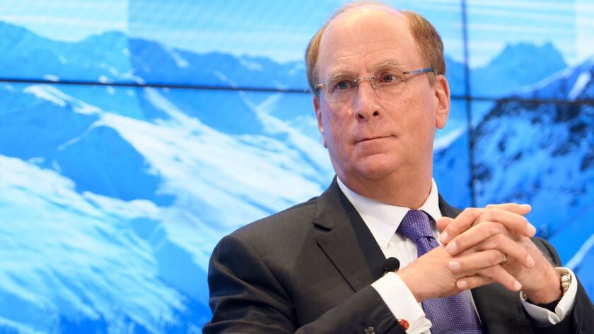 Laurence D. Fink is chairman and CEO of BlackRock. The company's Strategic Income Opportunities Portfolio rose 1.3% in 2018 through Feb. 2.
