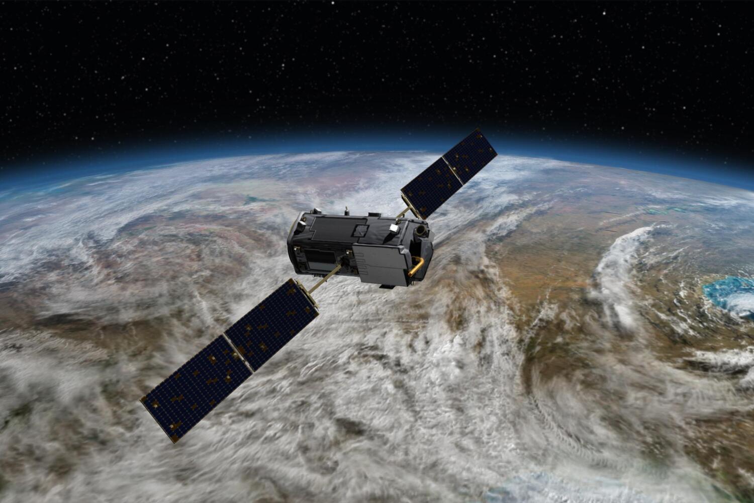 NASA's Orbiting Carbon Observatory-2, seen aloft in an artist's rendering. Trump wants NASA to destroy the crucial spacecraft by incinerating it in the Earth's atmosphere.