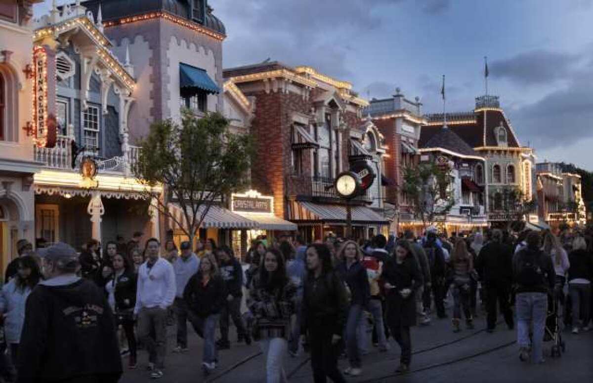 Seems like the 'small businesses' along Main Street in Disneyland are among the happiest in California, which was voted one of the least-friendly places to do business.
