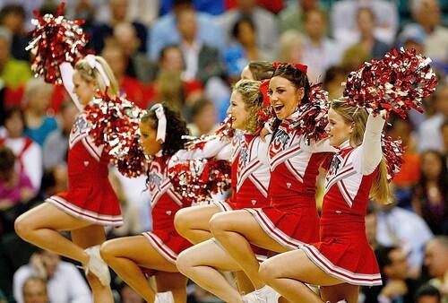 2007 NCAA Final Four - The Ohio State Buckeyes cheerleaders