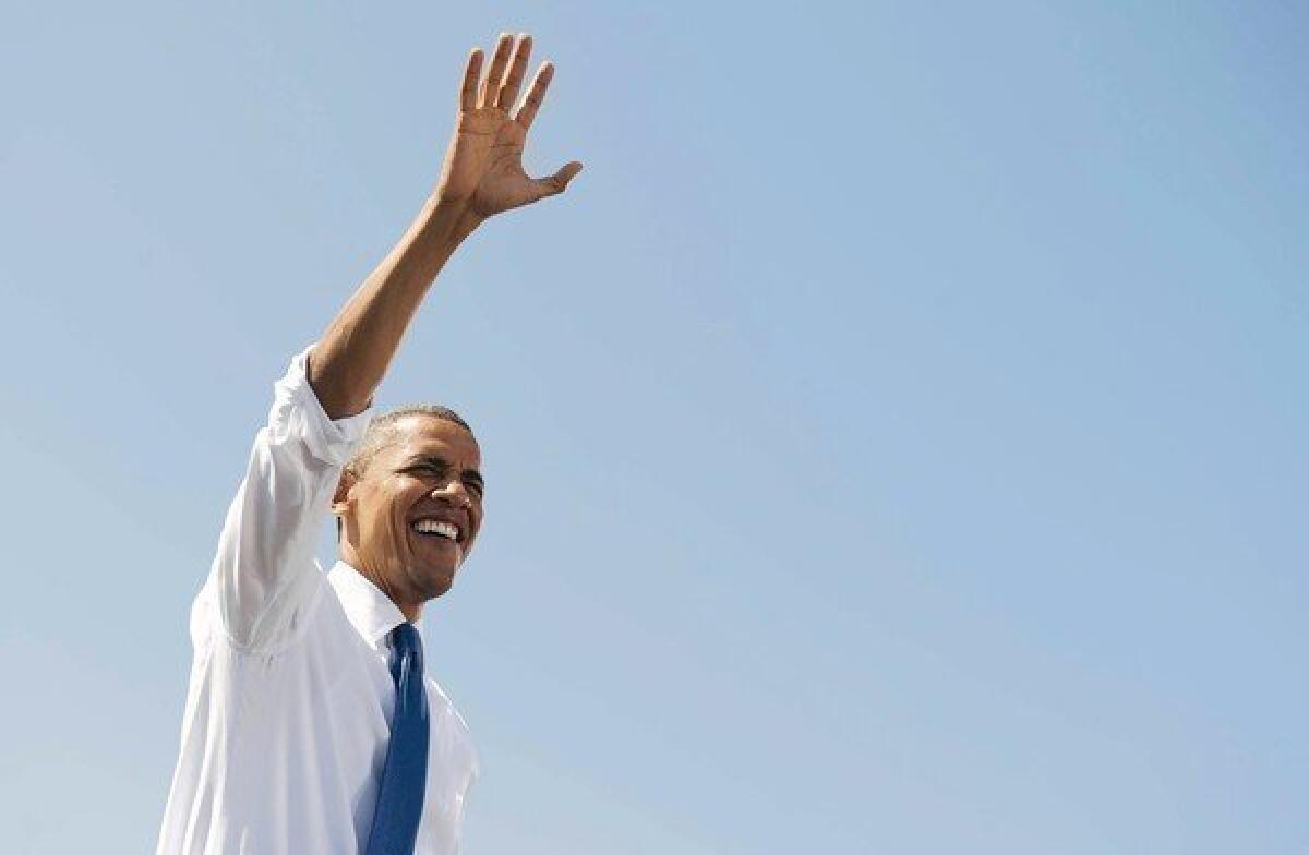 President Obama on the campaign trail. Among his major supporters are Native American tribes, who say they've found an ally in Obama and are contributing heavily to his campaign.