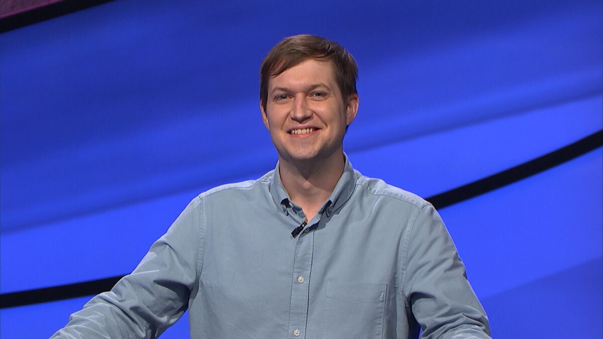 La Jolla resident and UC San Diego Ph.D. student Andrew Kleinschmidt competes on "Jeopardy!" 