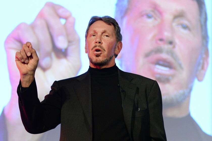 Larry Ellison is stepping down as the CEO of Oracle Corp.