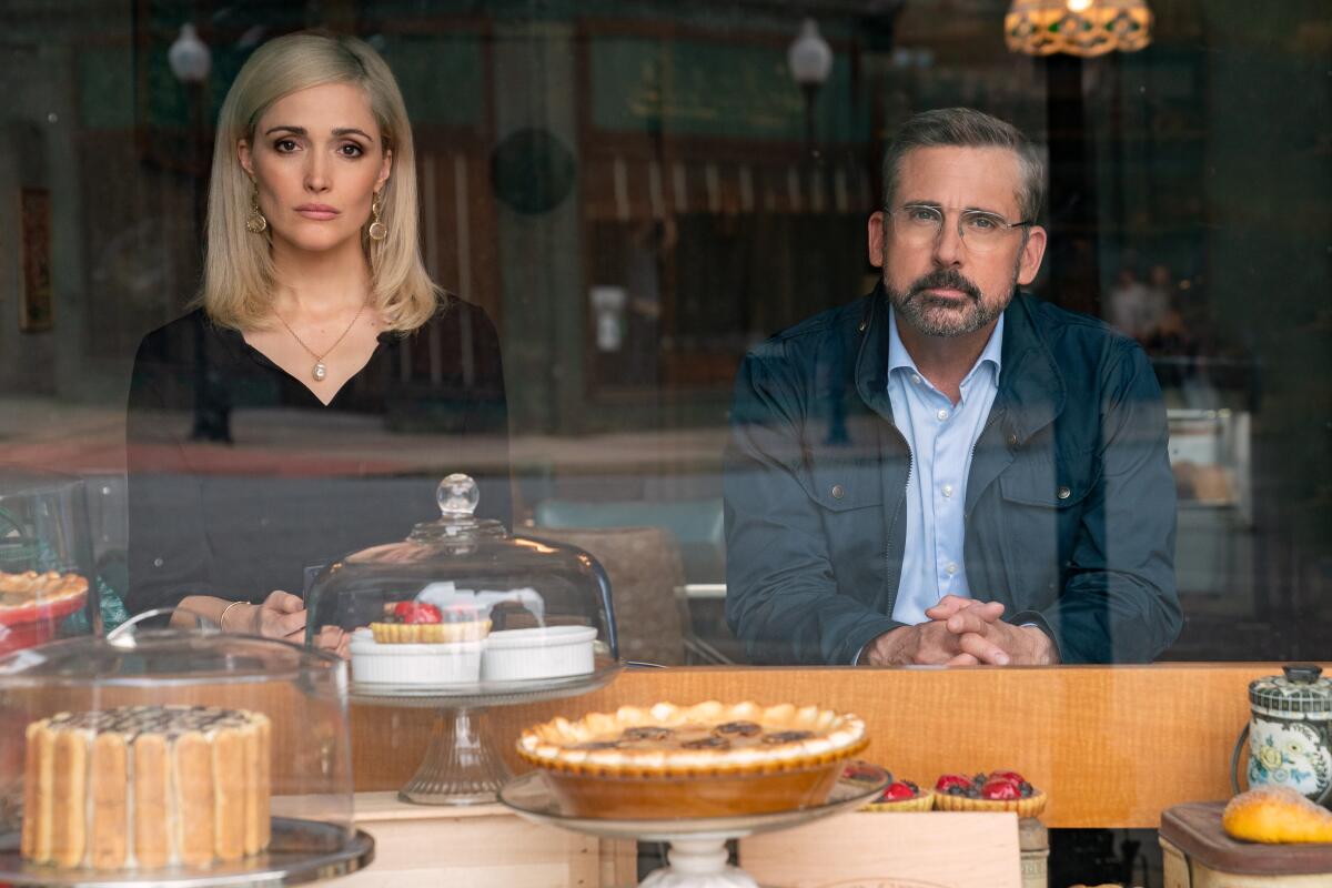 Rose Byrne and Steve Carell in "Irresistible."