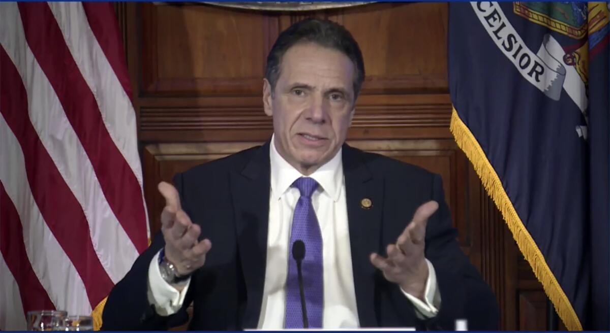 El gobernador de Nueva York, Andrew Cuomo.