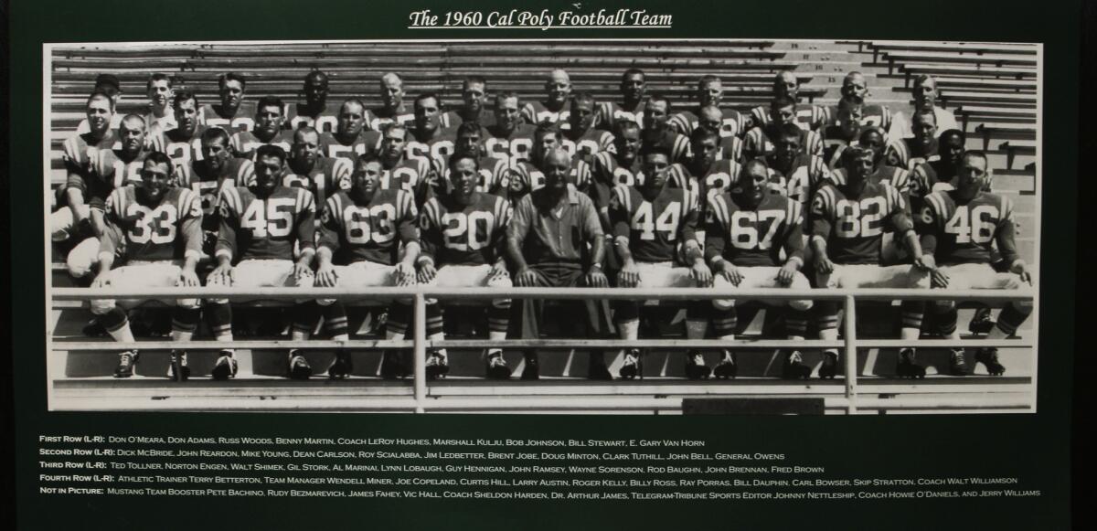 Sixteen members of the 1960 Cal Poly football team were killed in a plane crash.