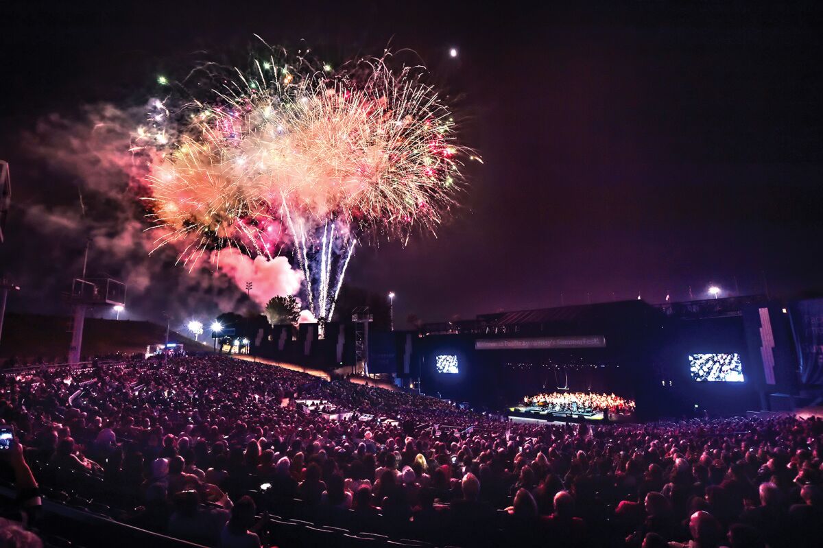 Pacific Symphony's annual “Tchaikovsky Spectacular With Fireworks” takes place Saturday at Pacific Amphitheatre.
